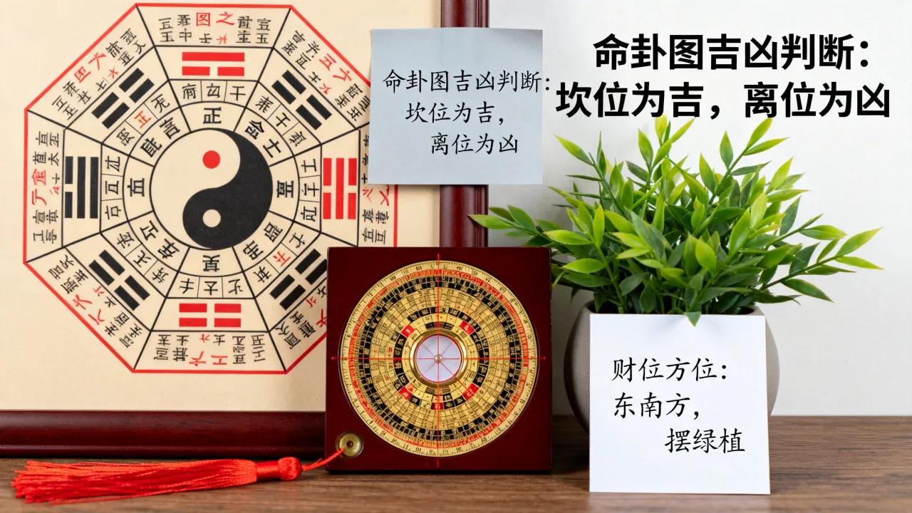 命卦图怎么看吉凶图解,家中财位方位如何正确判断? 命卦图怎么看吉凶图解,家中财位方位如何正确判断?