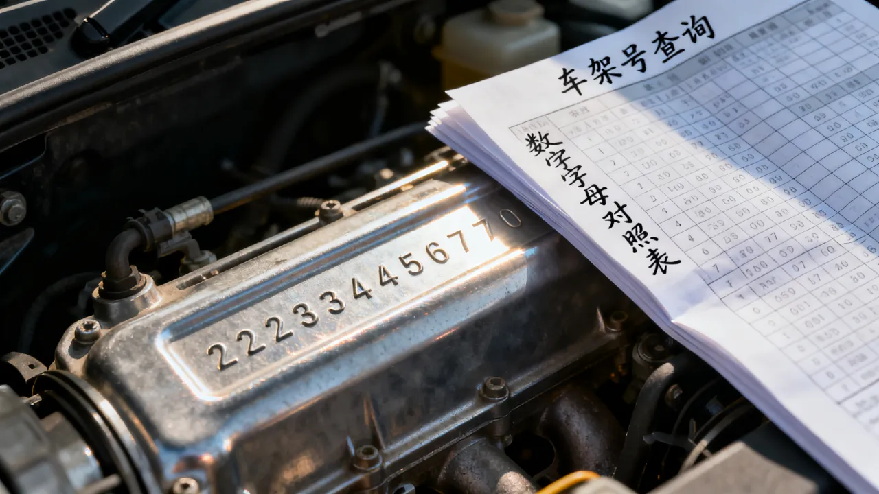 怎么查询车架号吉凶，车架号数字字母吉凶对照表在哪里看