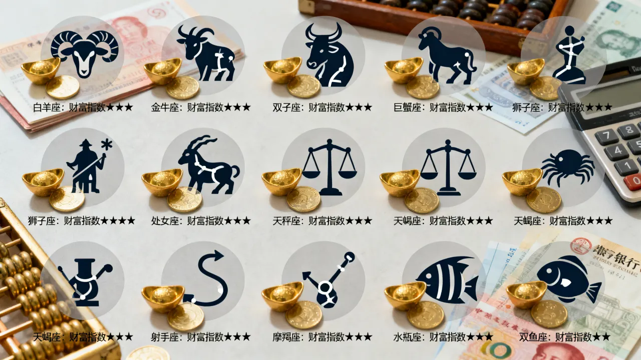 十二星座有钱吗，十二星座谁最有钱最富有的星座排名？