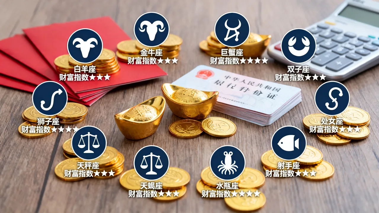 十二星座有钱吗，十二星座谁最有钱最富有的星座排名？
