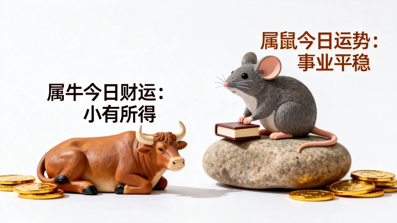 属鼠的人今日运势如何？属牛的人今日运势及财运详解
