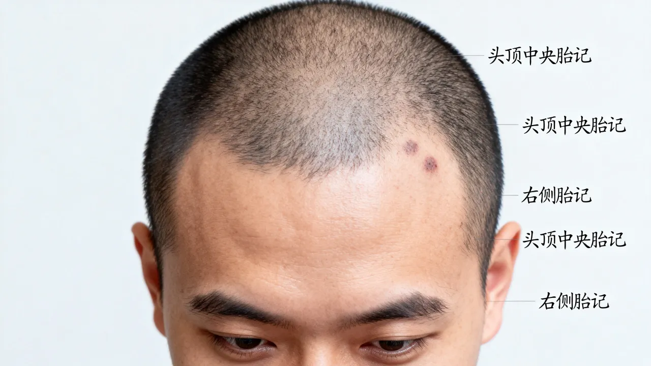 头顶胎记的位置与命运,头顶有胎记代表什么预兆? 头顶胎记的位置与命运,头顶有胎记代表什么预兆?