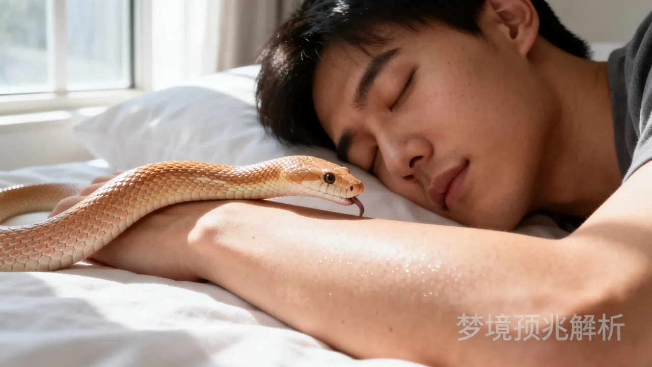 梦到被蛇舔是吉是凶？蛇舔身的梦境预兆解析