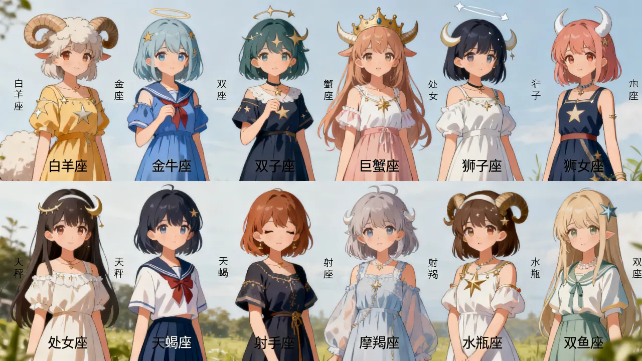 二次元十二星座少女谁最可爱?二次元十二星座少女谁是你的本命 二次元十二星座少女谁最可爱?二次元十二星座少女谁是你的本命