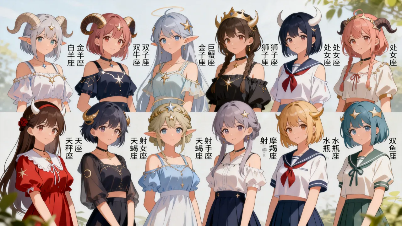 二次元十二星座少女谁最可爱?二次元十二星座少女谁是你的本命 二次元十二星座少女谁最可爱?二次元十二星座少女谁是你的本命