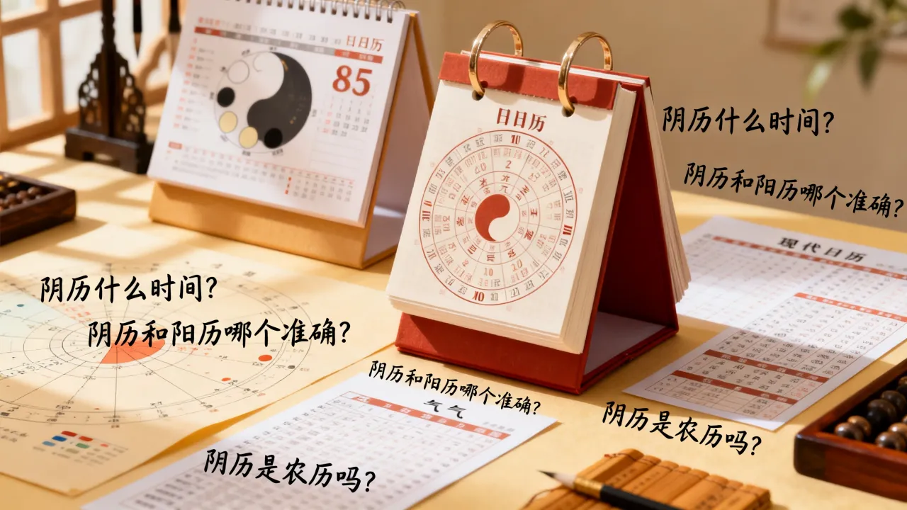 阴历什么时间？阴历和阳历哪个准确，阴历是农历吗？