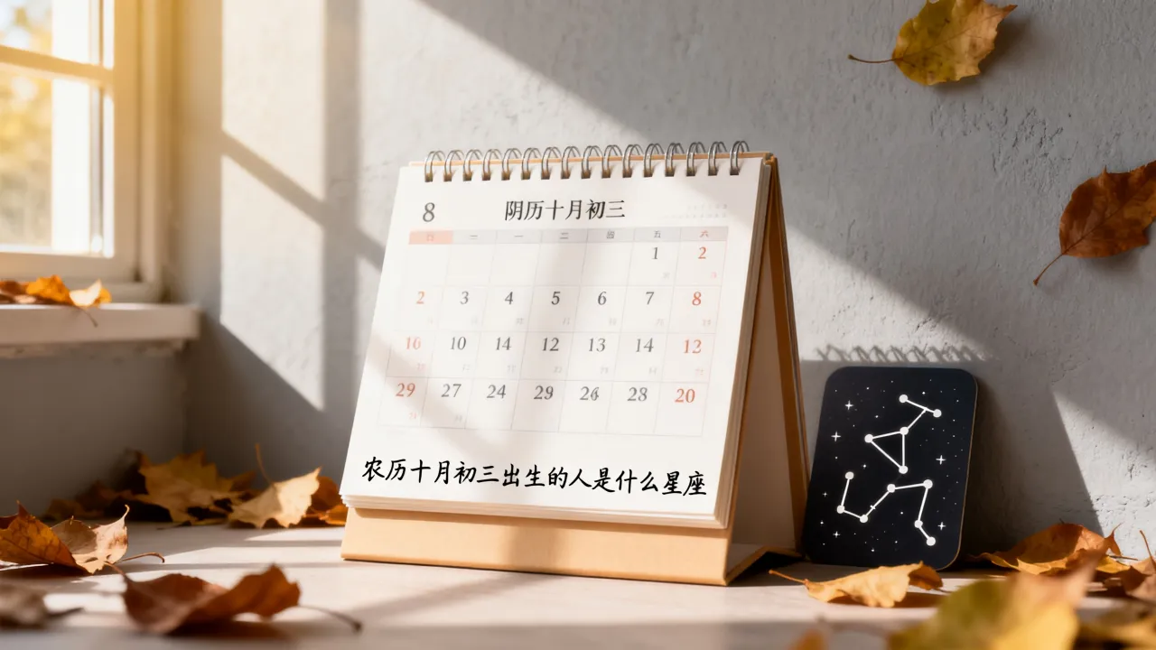 阴历十月初三是什么星座，农历十月初三出生的人是什么星座