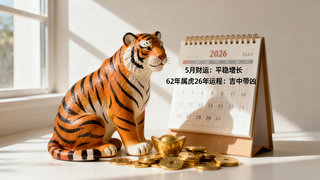 26年属虎5月财运怎么样，62年属虎在26年的运程如何