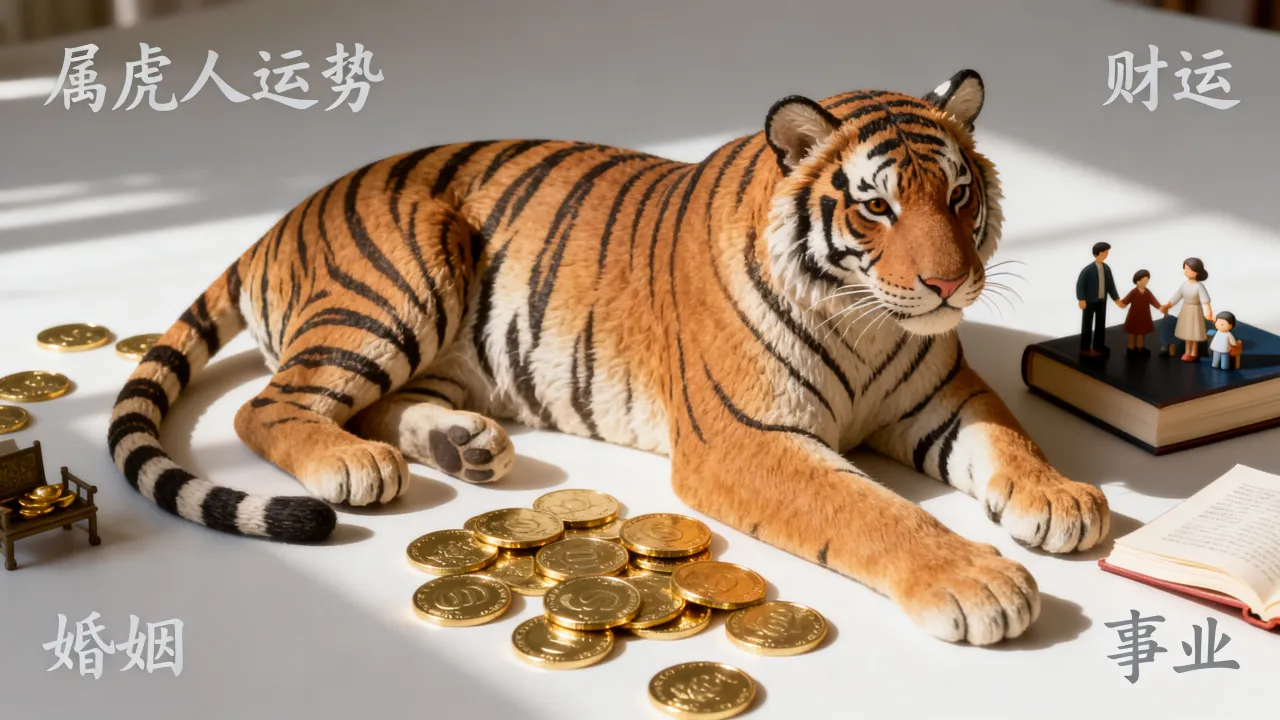 属虎的一生命运如何，属虎人一生运势财运婚姻事业怎么样？