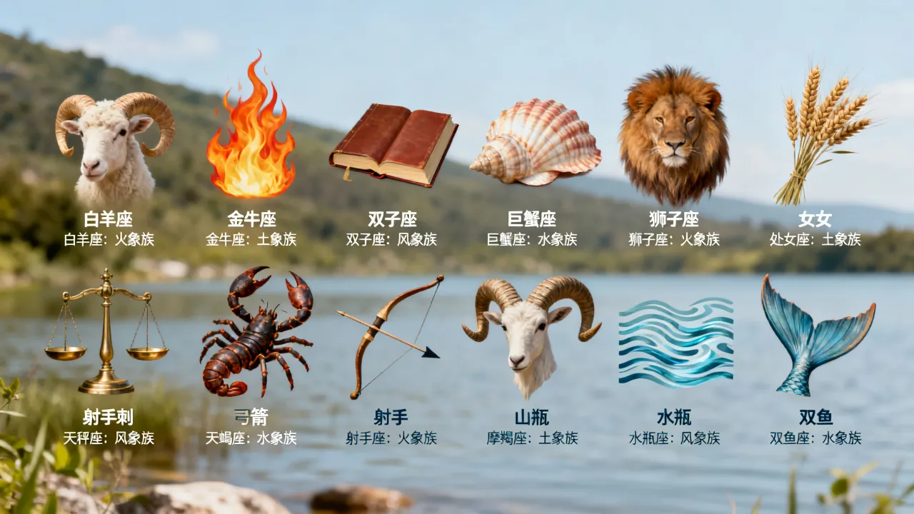 十二星座的族有哪些，十二星座族群划分详解