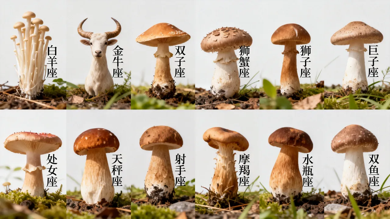 十二星座蘑菇是什么，十二星座专属蘑菇有哪些？