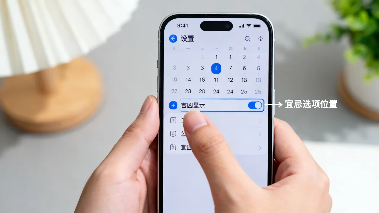 手机日历怎么显示吉凶,手机日历吉凶宜忌在哪里设置? 手机日历怎么显示吉凶,手机日历吉凶宜忌在哪里设置?