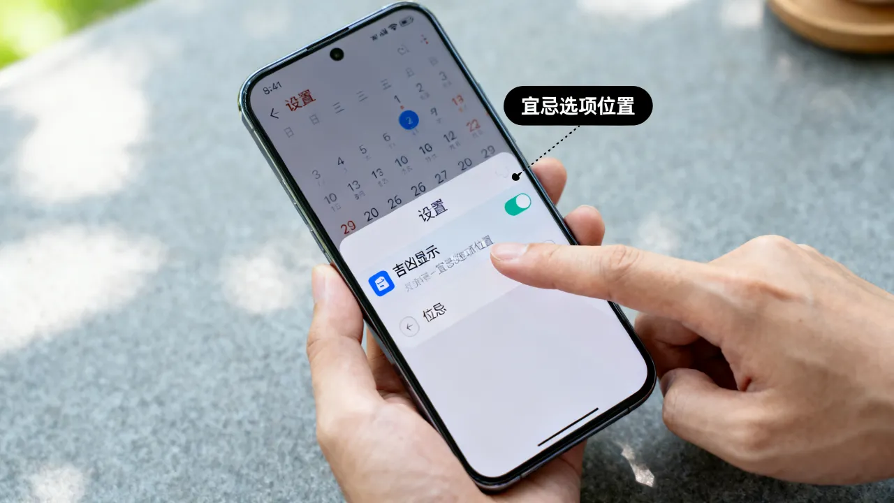 手机日历怎么显示吉凶,手机日历吉凶宜忌在哪里设置? 手机日历怎么显示吉凶,手机日历吉凶宜忌在哪里设置?