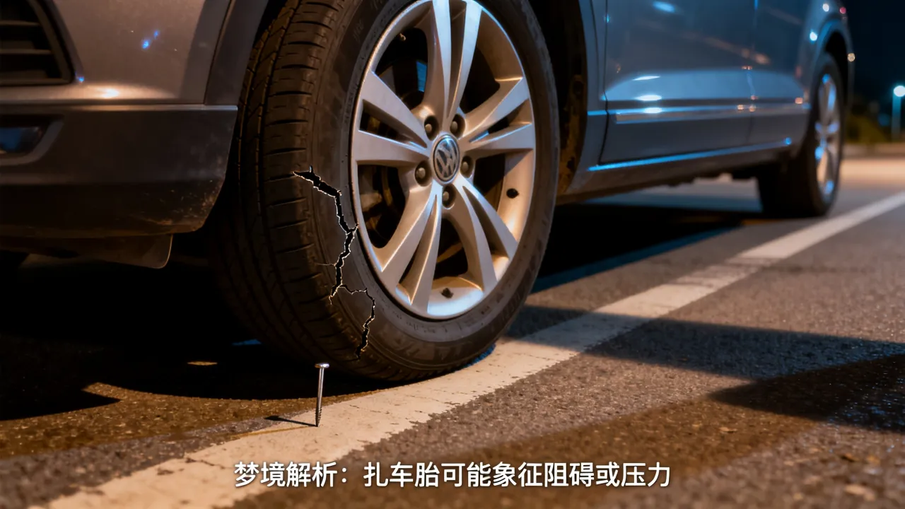 梦见扎车胎预示什么,夜晚做梦扎轮胎是什么征兆 梦见扎车胎预示什么,夜晚做梦扎轮胎是什么征兆