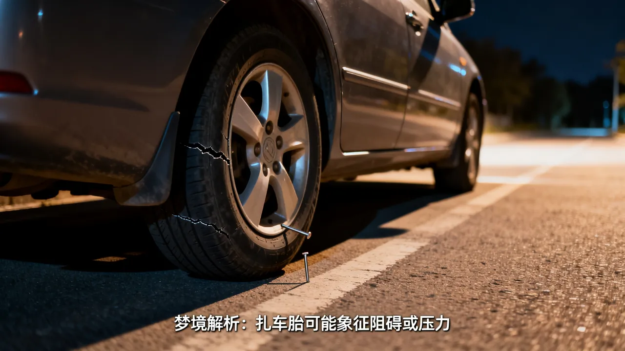 梦见扎车胎预示什么,夜晚做梦扎轮胎是什么征兆 梦见扎车胎预示什么,夜晚做梦扎轮胎是什么征兆