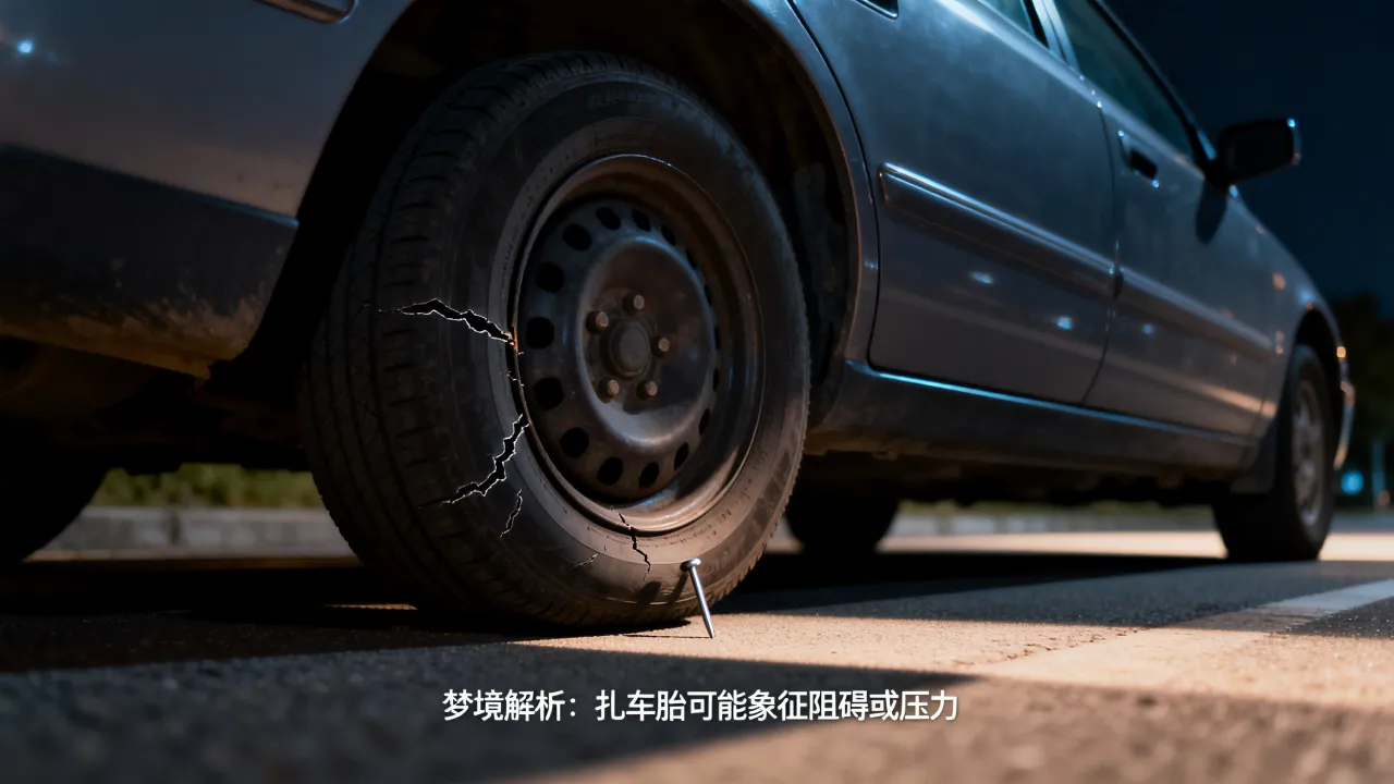 梦见扎车胎预示什么,夜晚做梦扎轮胎是什么征兆 梦见扎车胎预示什么,夜晚做梦扎轮胎是什么征兆