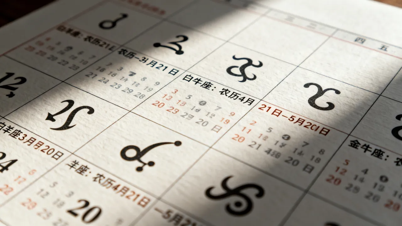 十二星座农历怎么算？最新农历星座对照表大全