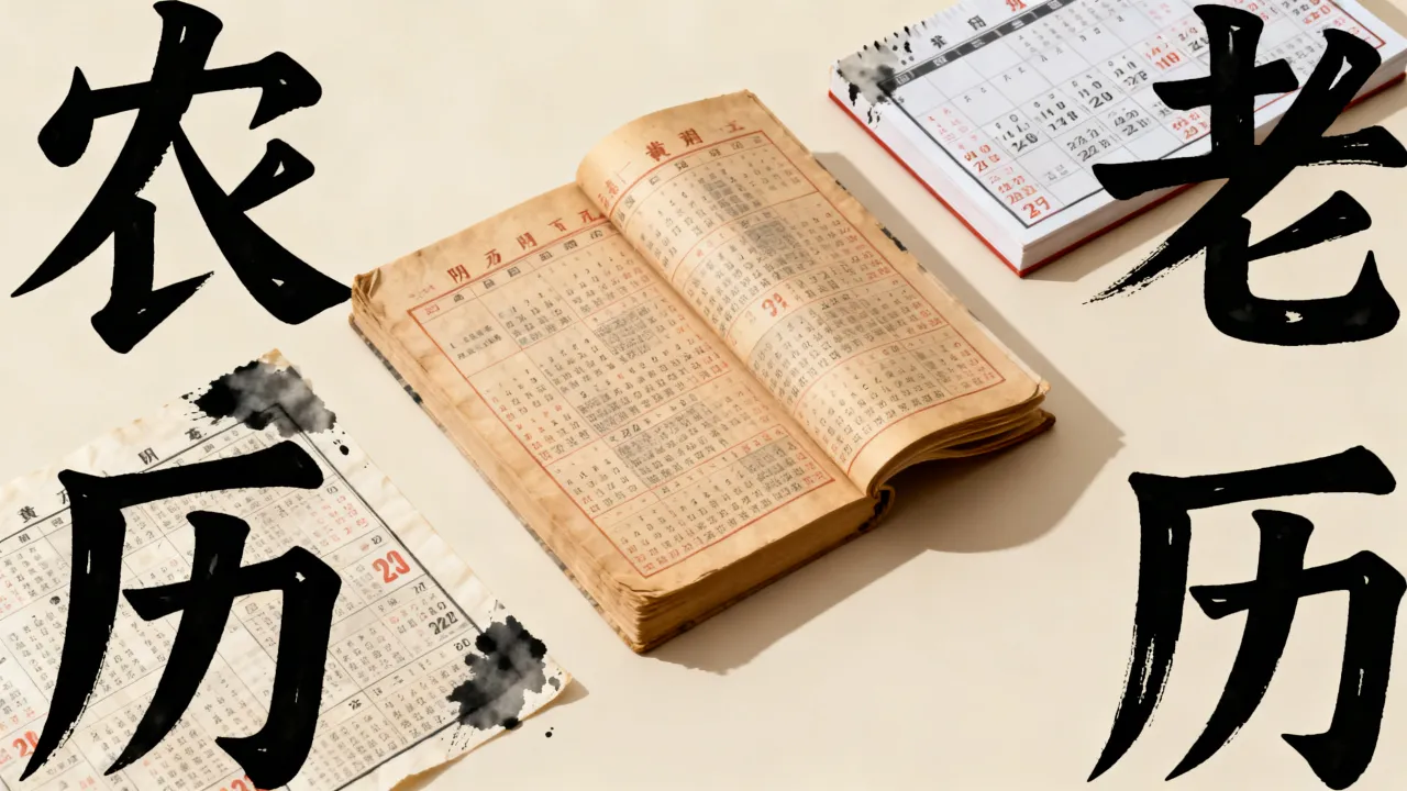 农历阴历老黄历之间的区别是什么，哪个更准确？