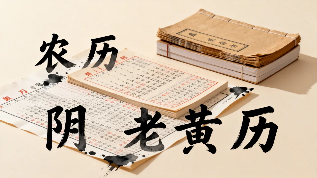 农历阴历老黄历之间的区别是什么,哪个更准确? 农历阴历老黄历之间的区别是什么,哪个更准确?