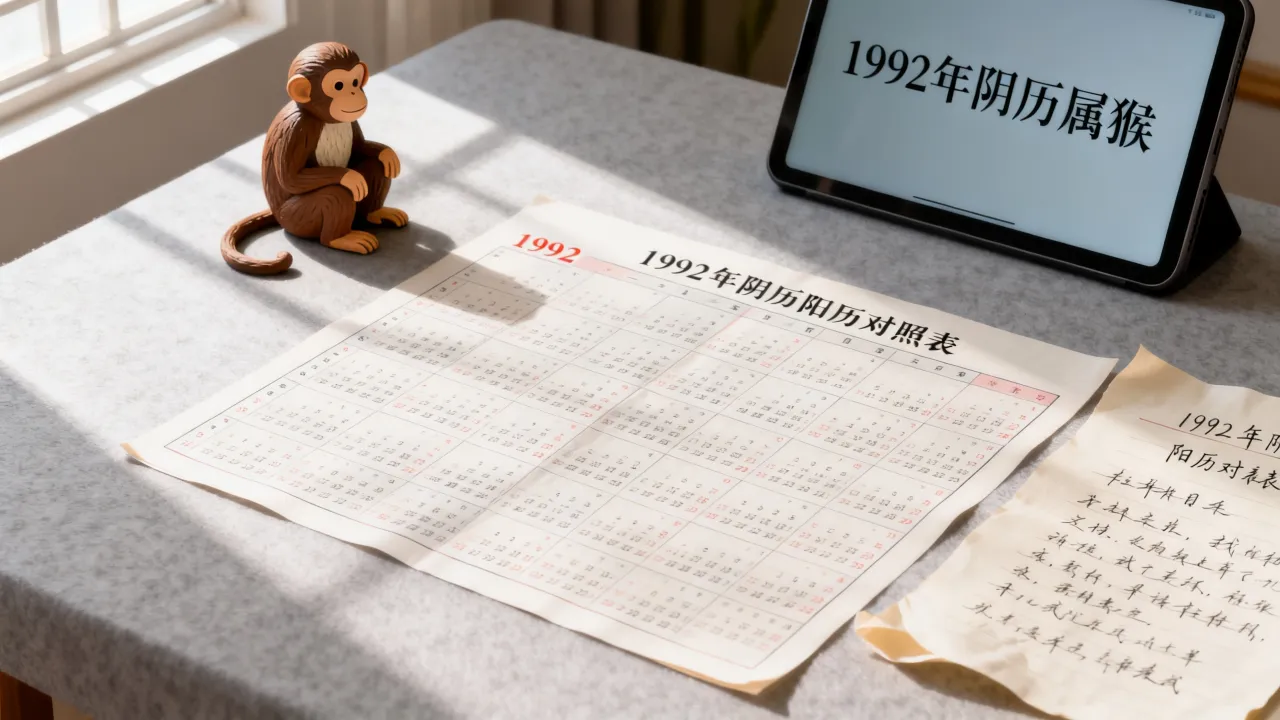1992年阴历属什么生肖?1992年阴历阳历对照表怎么查 1992年阴历属什么生肖?1992年阴历阳历对照表怎么查