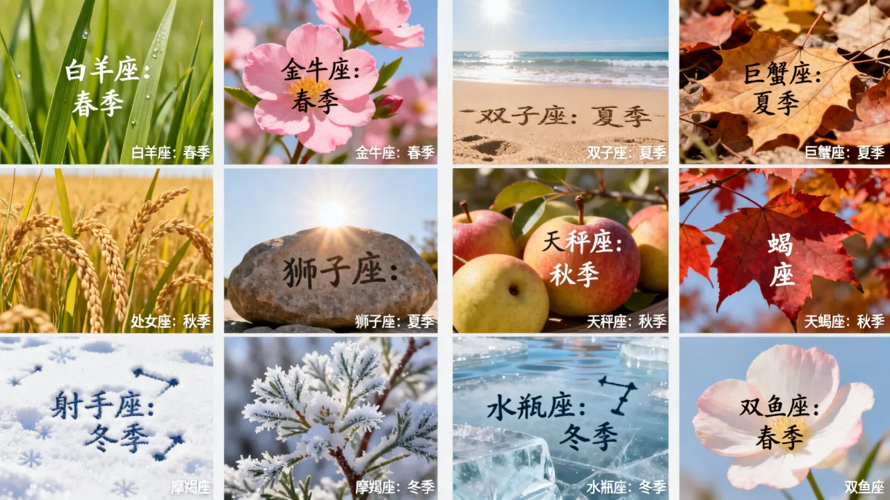 十二星座喜欢什么季节?十二星座分别对应哪个季节? 十二星座喜欢什么季节?十二星座分别对应哪个季节?