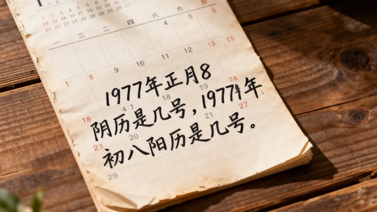 1977年正月8阴历是几号,1977年正月初八阳历是几号 1977年正月8阴历是几号,1977年正月初八阳历是几号