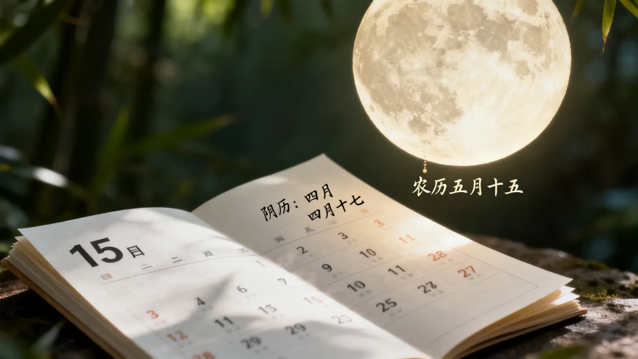 5月15日阴历是多少，农历五月十五是阳历几月几号？