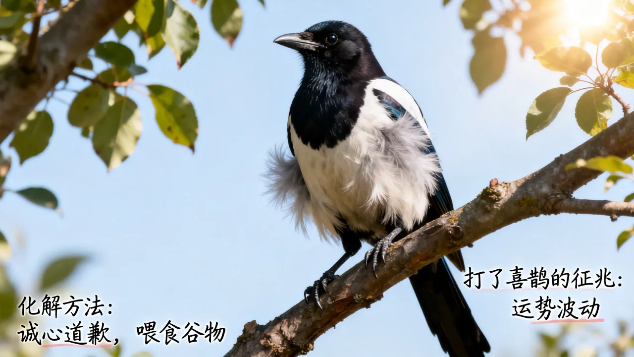 打了喜鹊怎么化解吉凶,打了喜鹊有什么征兆和化解方法 打了喜鹊怎么化解吉凶,打了喜鹊有什么征兆和化解方法