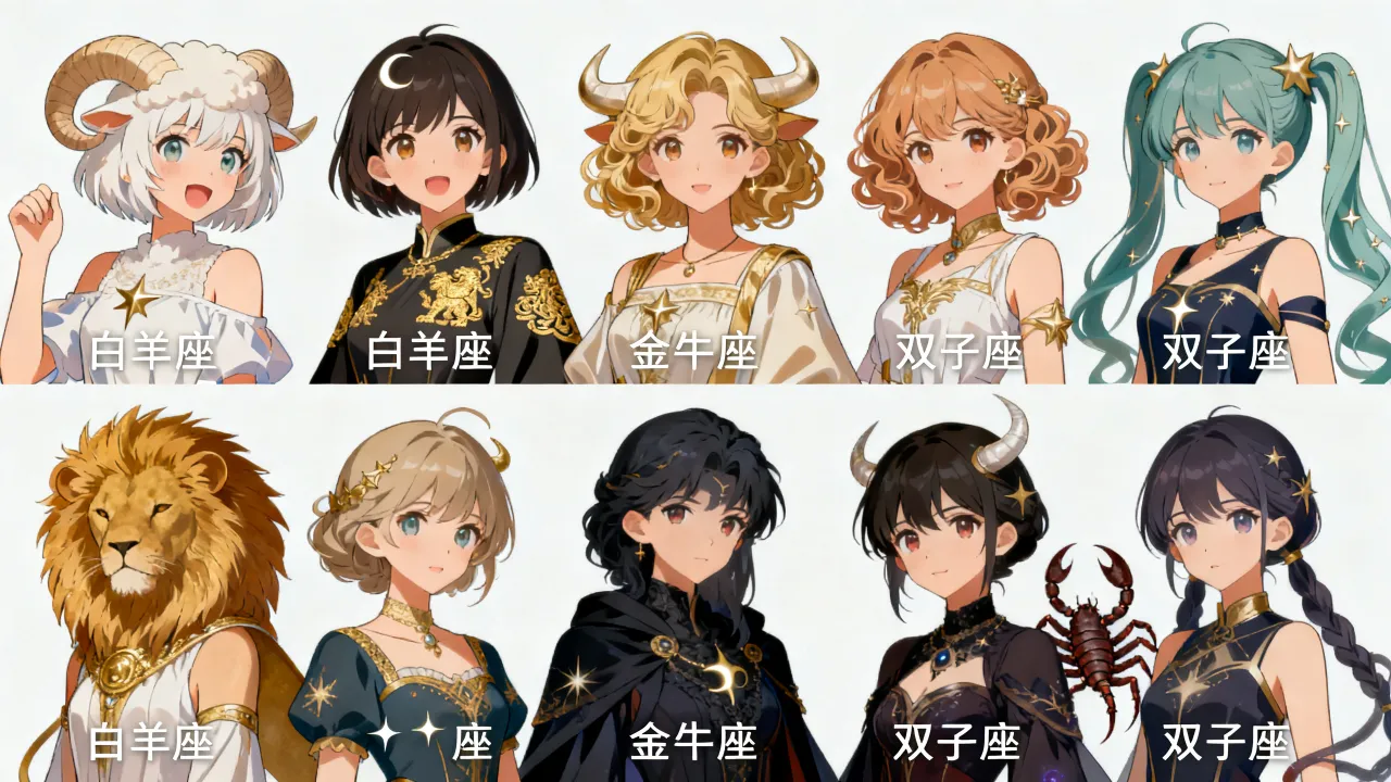 动漫十二星座女孩图片有哪些?十二星座动漫女生头像大全 动漫十二星座女孩图片有哪些?十二星座动漫女生头像大全