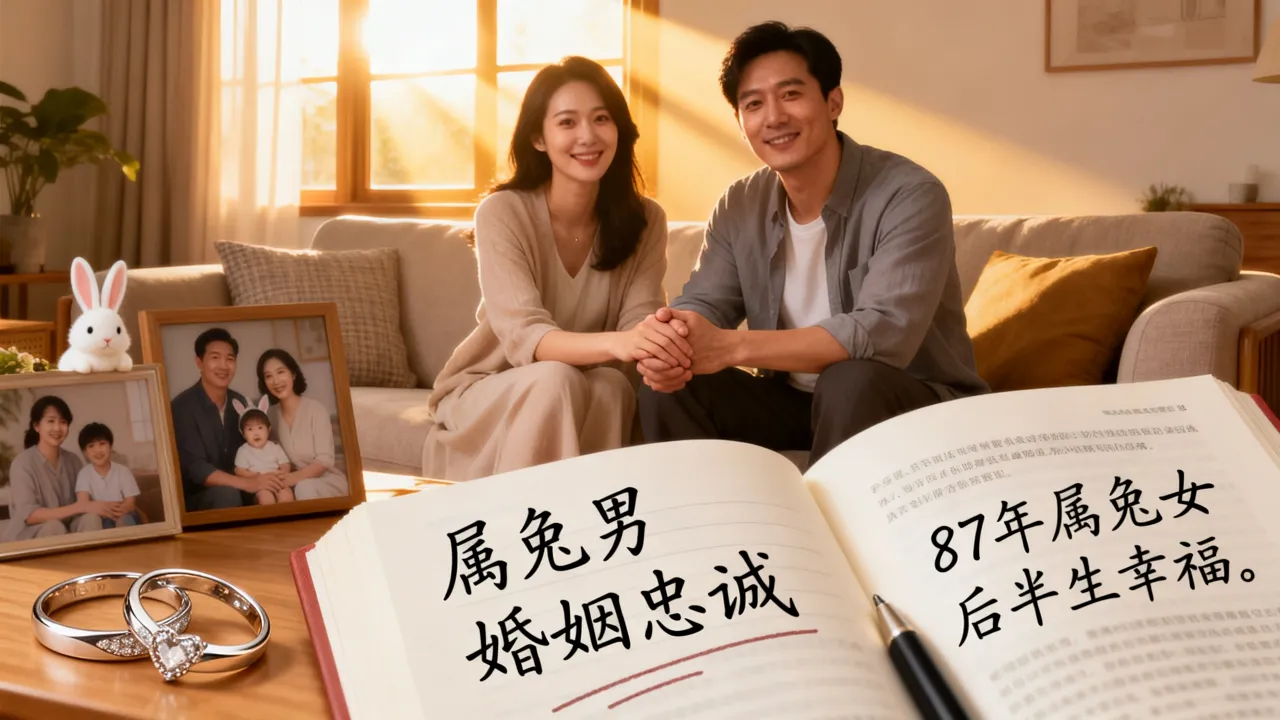 属兔男对婚姻忠诚吗，87年属兔女后半生婚姻幸福吗