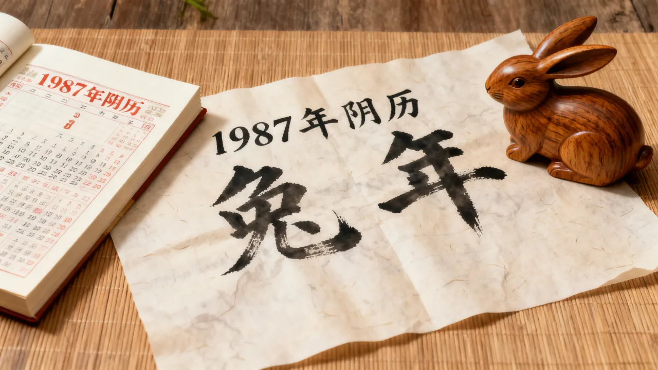 87年阴历是什么命，1987年阴历对应阳历几月几号？
