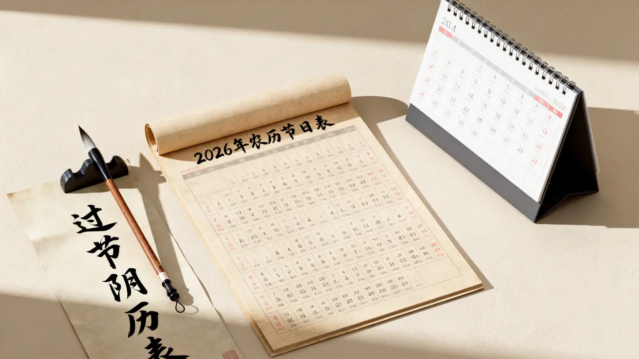 过节阴历表是什么,2026年农历节日表怎么查 过节阴历表是什么,2026年农历节日表怎么查