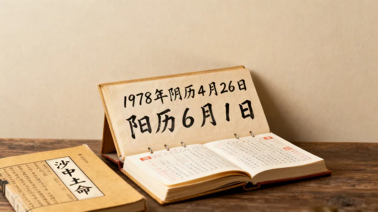 1978年阴历4月26日是什么命,阴历4月26日是阳历几号 1978年阴历4月26日是什么命,阴历4月26日是阳历几号