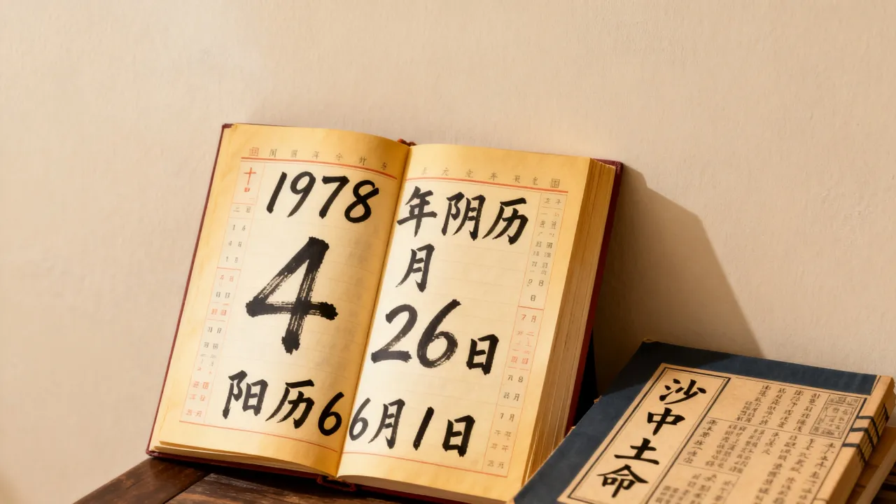 1978年阴历4月26日是什么命,阴历4月26日是阳历几号 1978年阴历4月26日是什么命,阴历4月26日是阳历几号