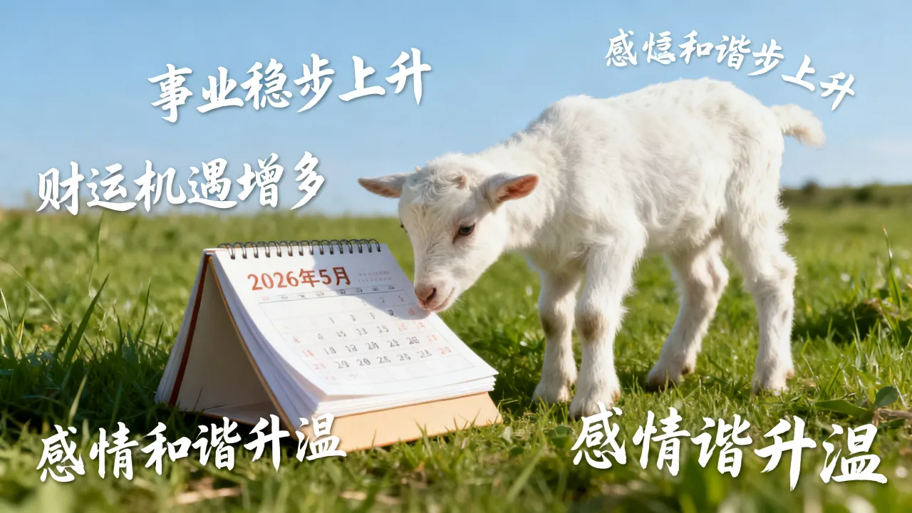 生肖羊2026年5月运势如何，属羊人五月运势详解？