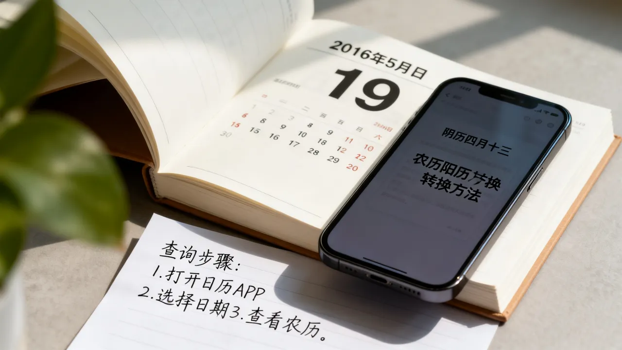 2016年5月19日阴历是几月几日，农历阳历转换怎么查