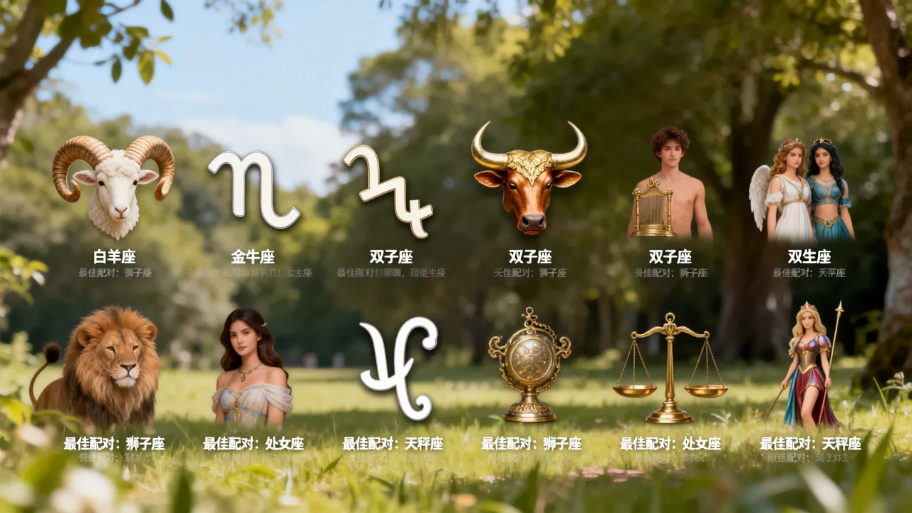 十二星座跟哪个星座最配?星座配对缘分详解 十二星座跟哪个星座最配?星座配对缘分详解