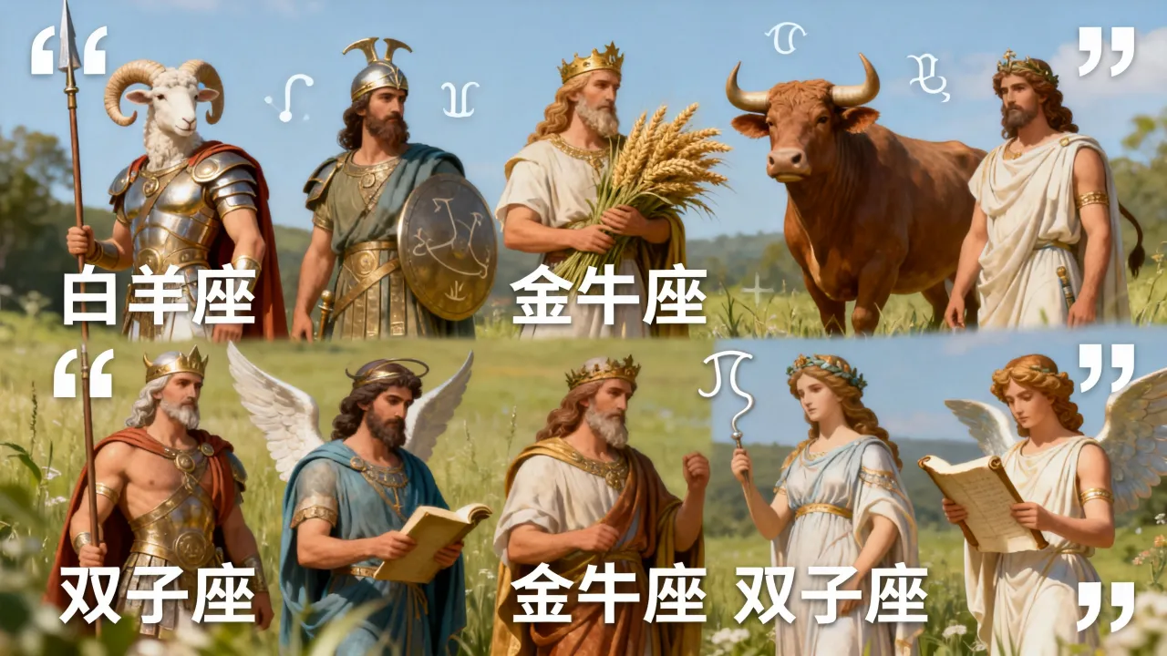 十二星座神仙图怎么画？，十二星座神仙图高清大全