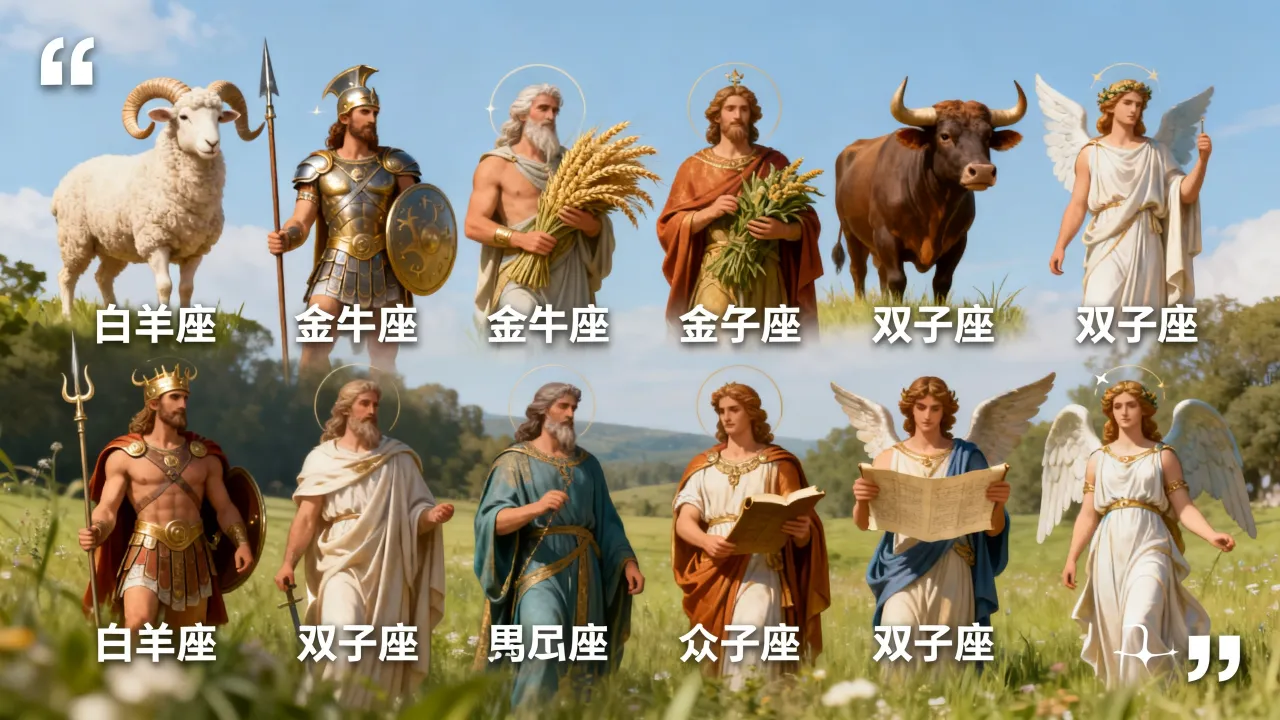 十二星座神仙图怎么画？，十二星座神仙图高清大全