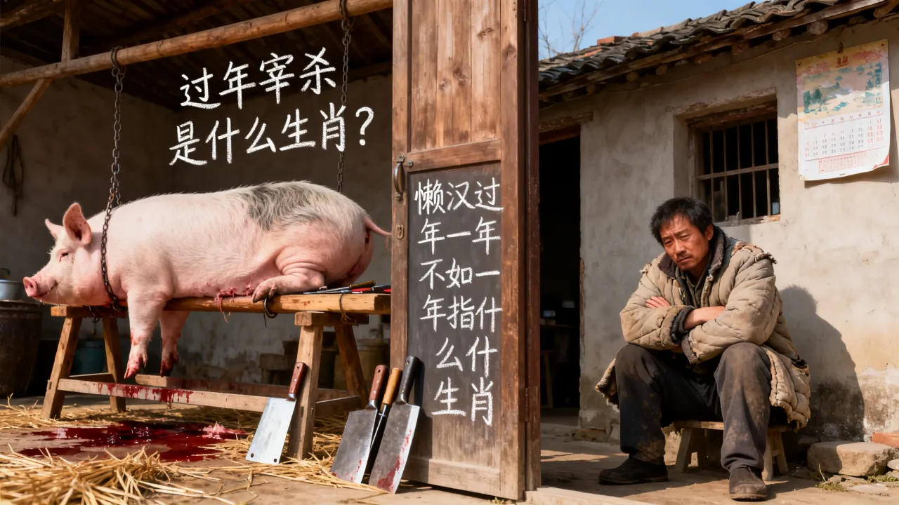 过年宰杀是什么生肖？懒汉过年一年不如一年指什么生肖