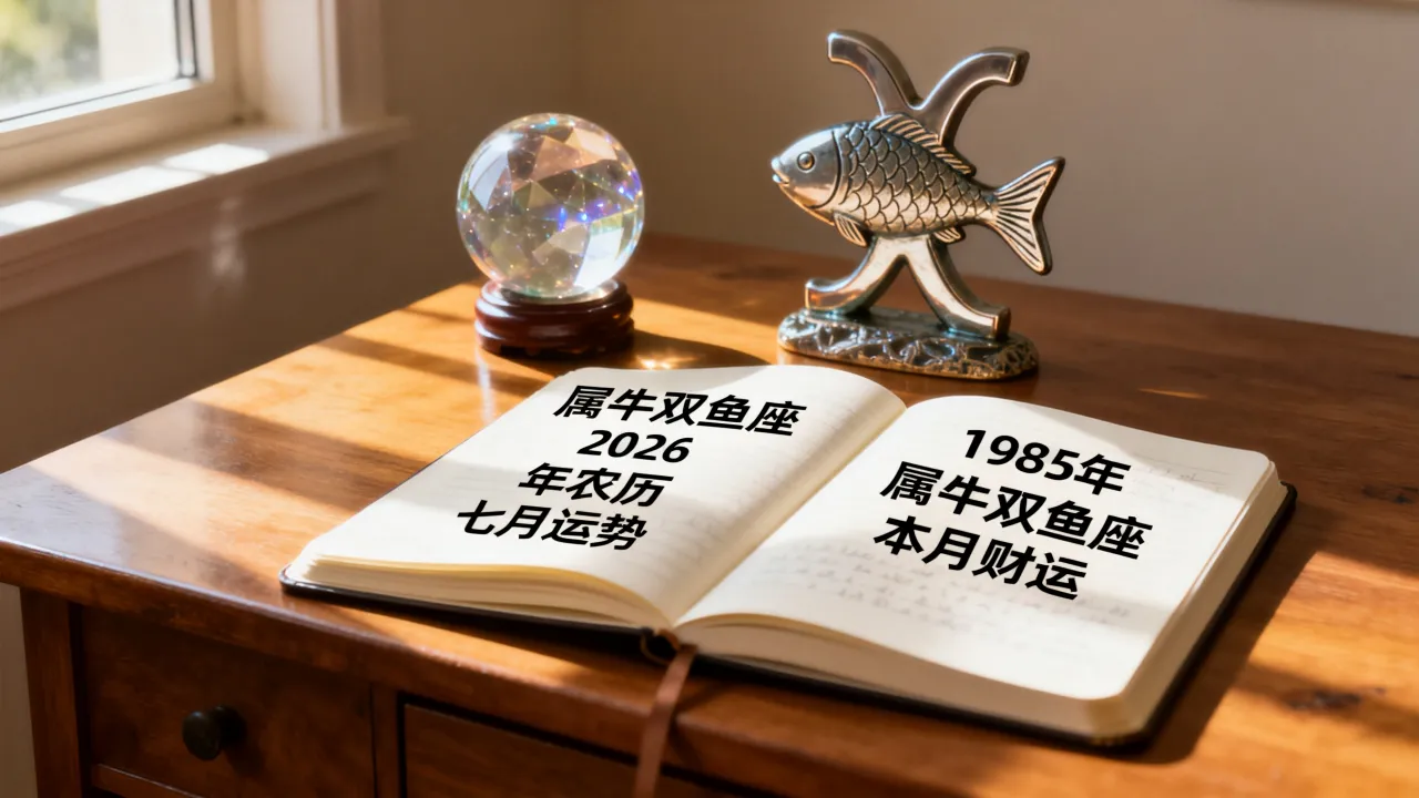 属牛双鱼座2026年农历七月运势如何,1985年属牛双鱼座本月财运好吗? 属牛双鱼座2026年农历七月运势如何,1985年属牛双鱼座本月财运好吗?