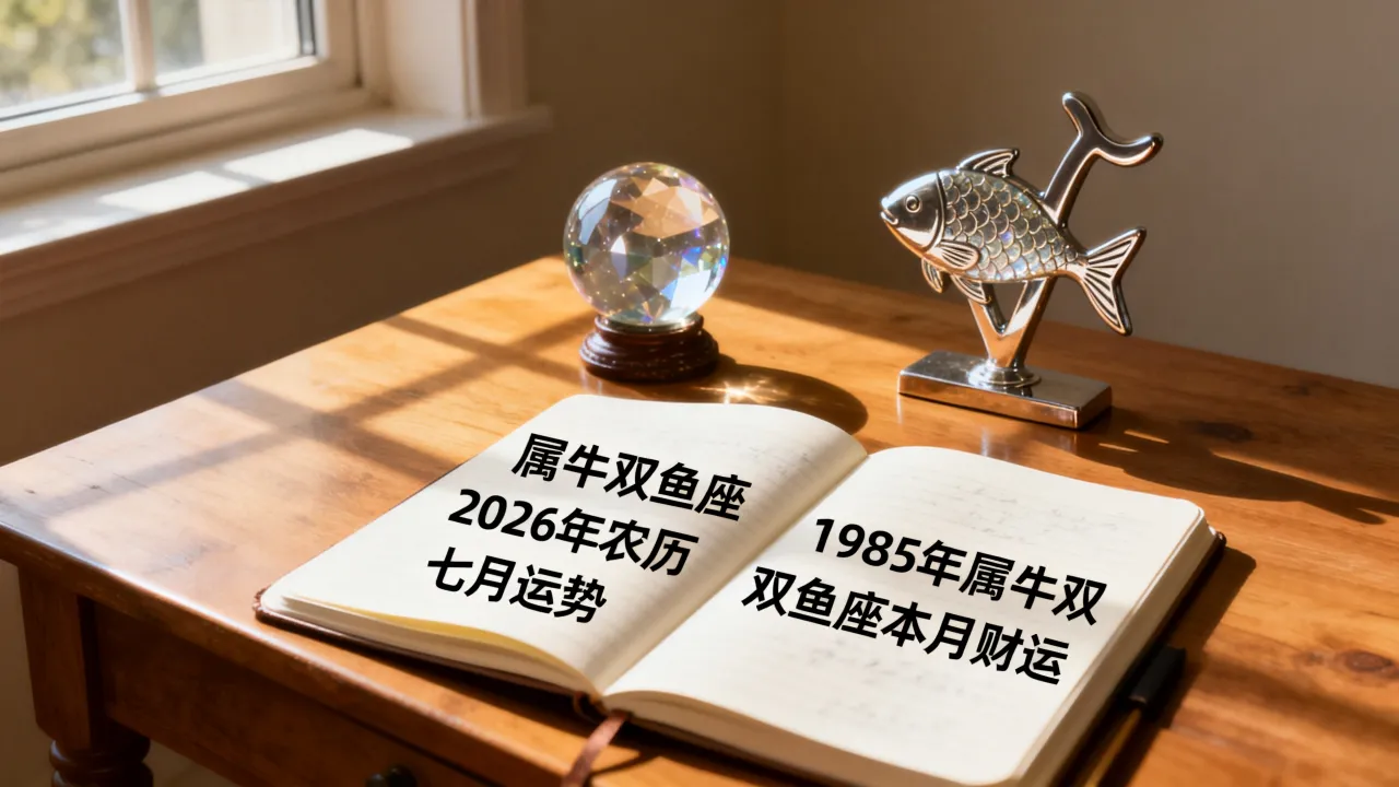 属牛双鱼座2026年农历七月运势如何,1985年属牛双鱼座本月财运好吗? 属牛双鱼座2026年农历七月运势如何,1985年属牛双鱼座本月财运好吗?