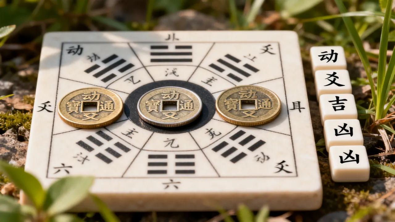 摇卦动爻怎么看吉凶图，六爻动爻吉凶图解怎么看