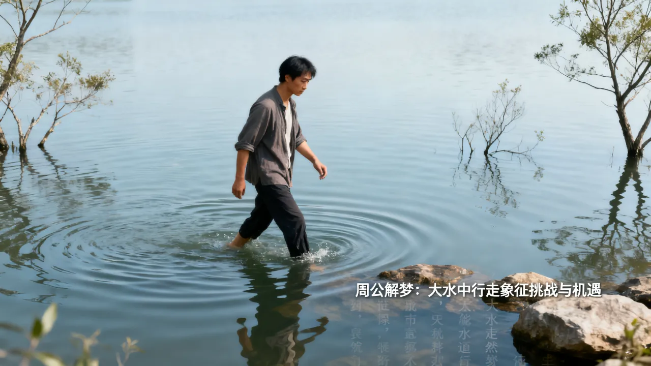 梦见在大水中行走有什么征兆,周公解梦大水中行走什么意思 梦见在大水中行走有什么征兆,周公解梦大水中行走什么意思