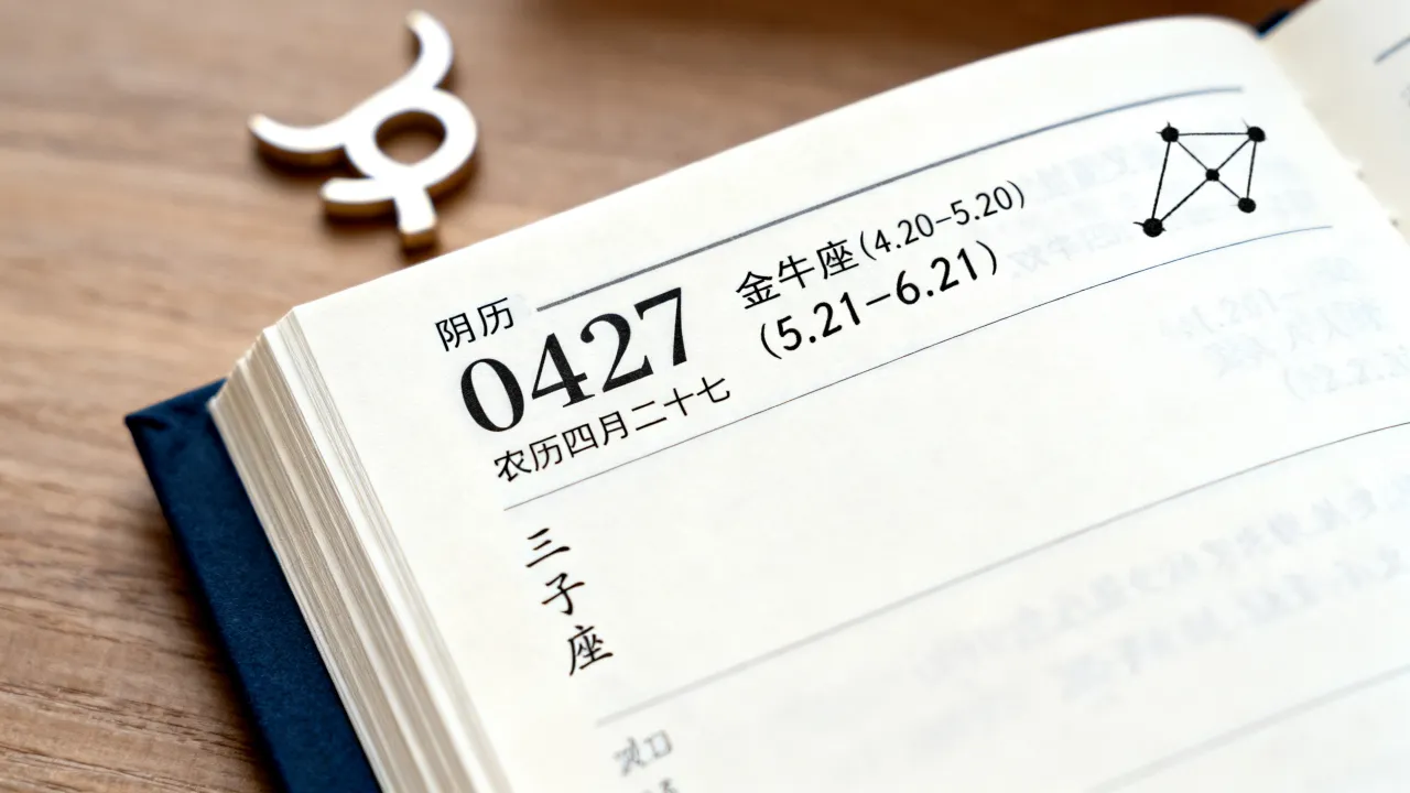 阴历0427是什么星座？农历四月二十七出生是什么星座