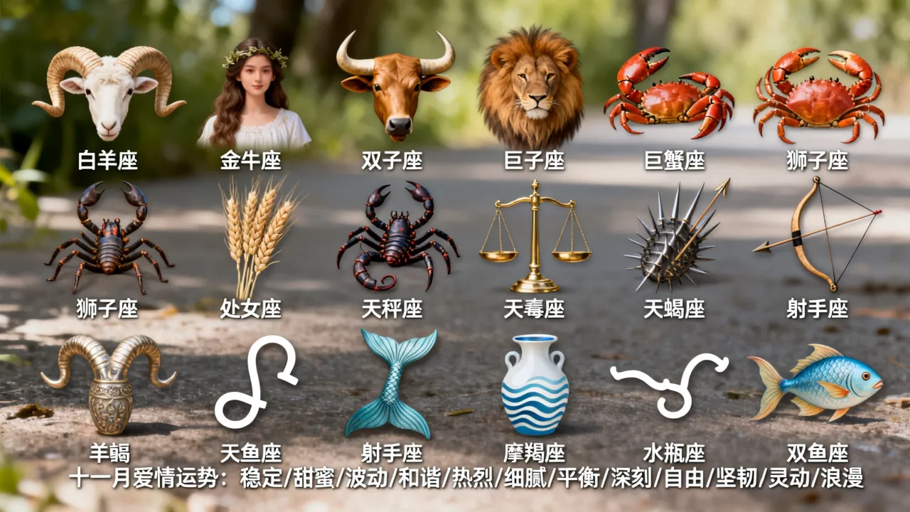 十一月的十二星座运势如何，十二星座十一月爱情运势怎么样
