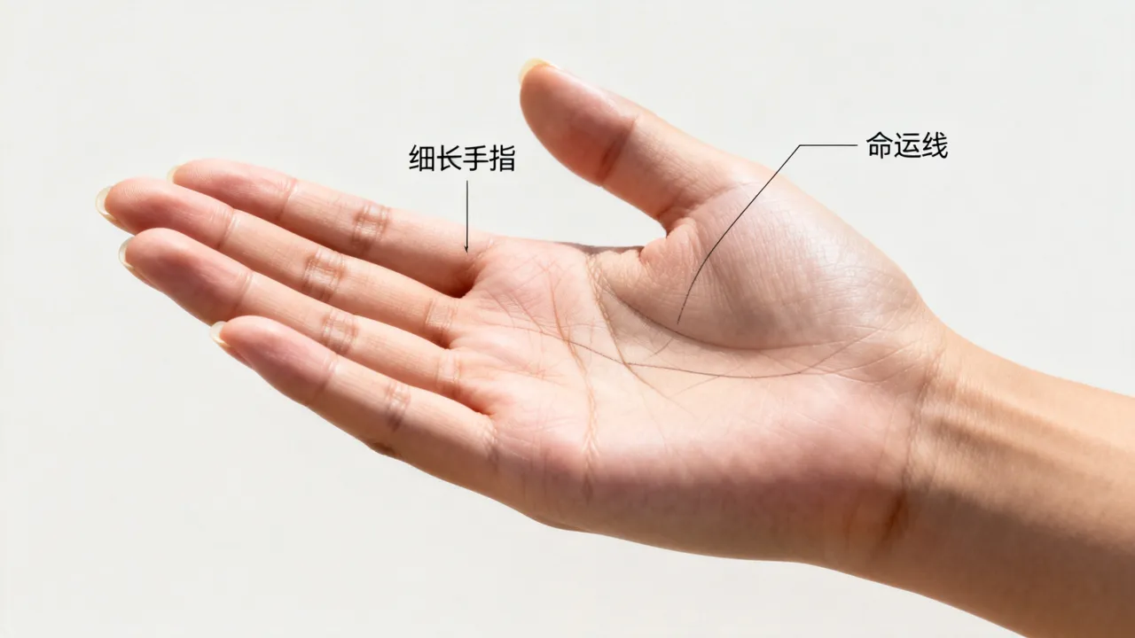 细长手指命运暗示什么？命运线怎么看吉凶