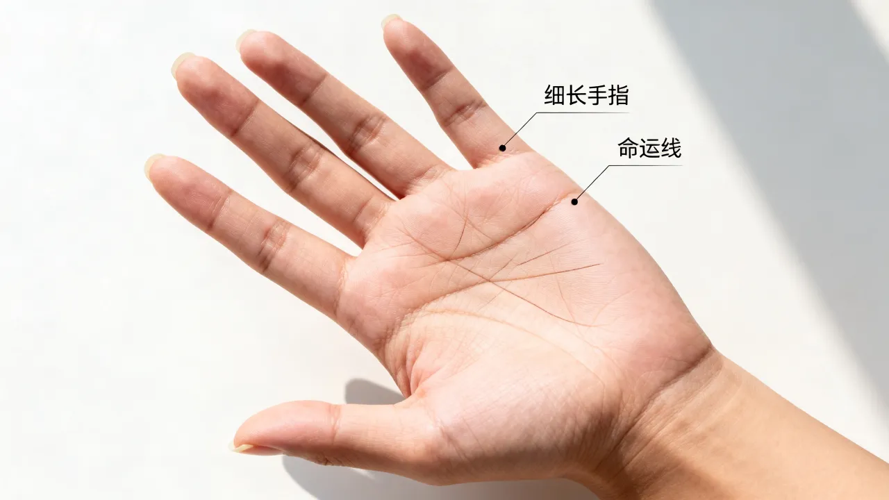 细长手指命运暗示什么？命运线怎么看吉凶