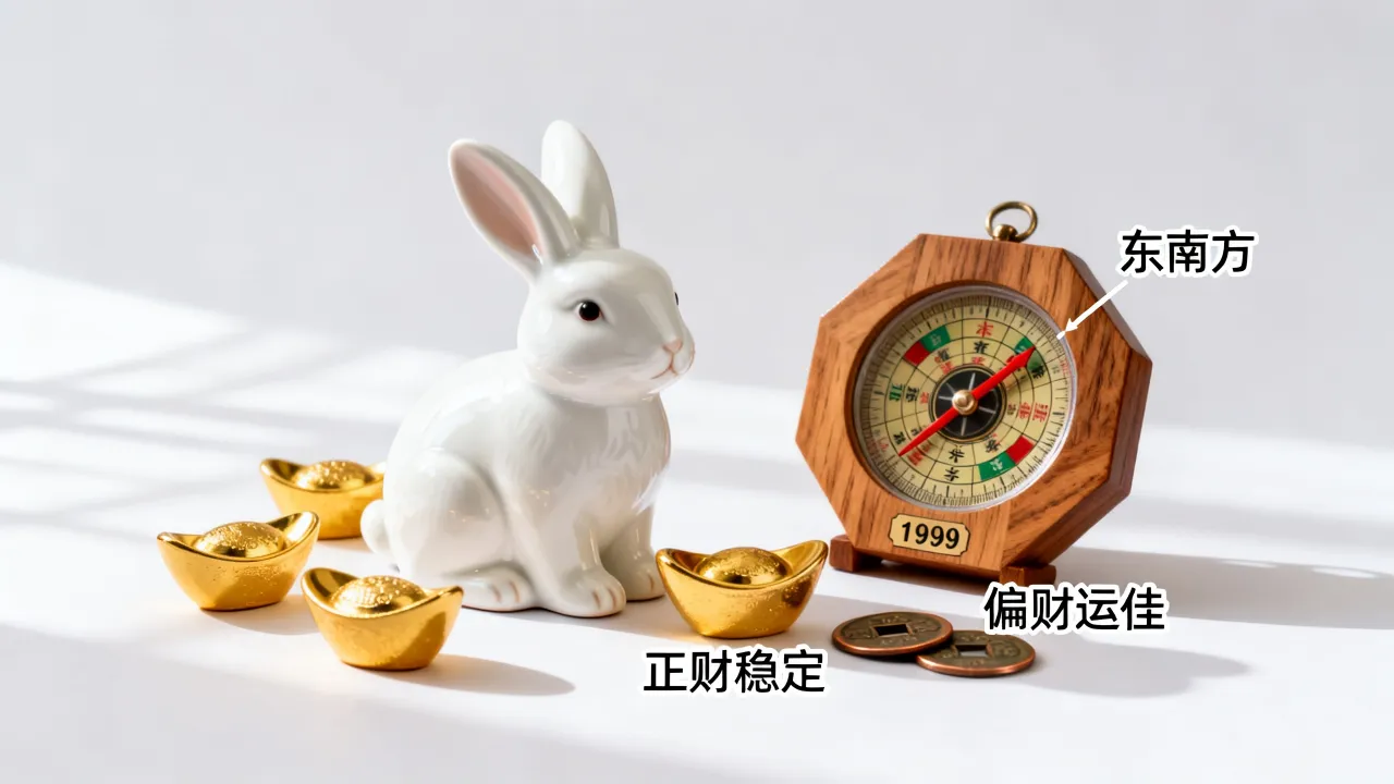 属兔最旺什么方位财运，属兔九九年生今年财运怎样？