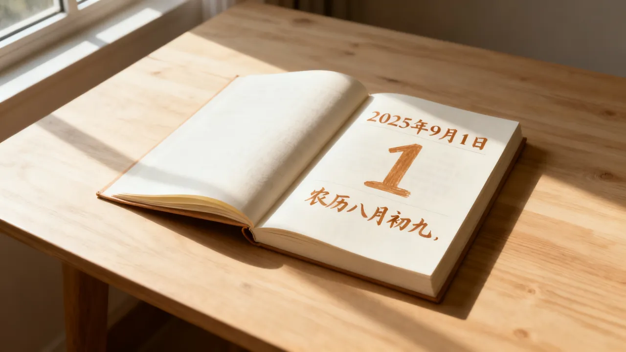 阳历9月1日阴历多少,2025年农历八月几号? 阳历9月1日阴历多少,2025年农历八月几号?